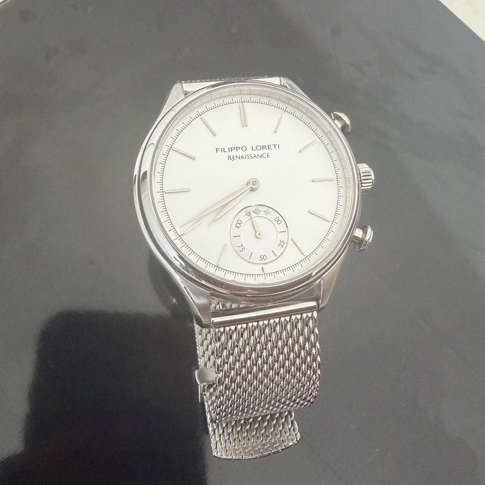 Silver Mesh Men's Watch